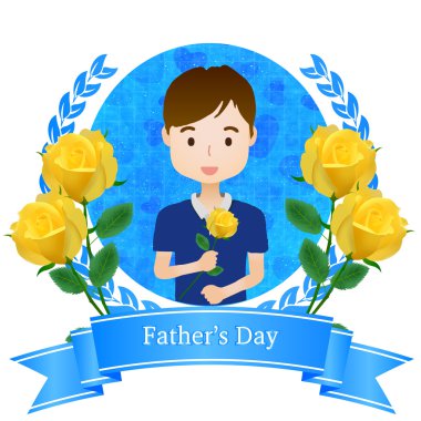  Babalar günü gül Çerçevesi simgesi