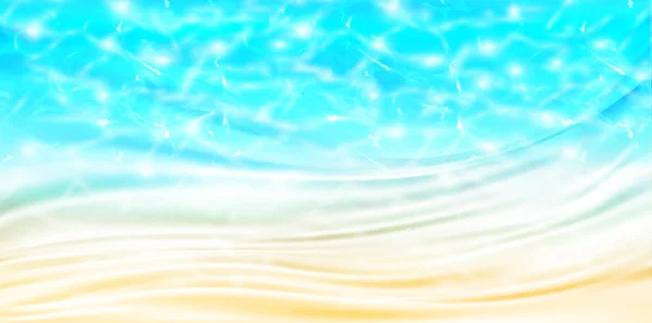 Havet sommaren silk bakgrund — Stock vektor