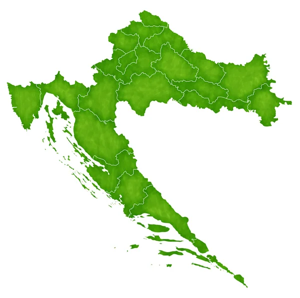 克罗地亚地图国家图标 — 图库矢量图片