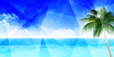 Deniz yaz manzara arka plan