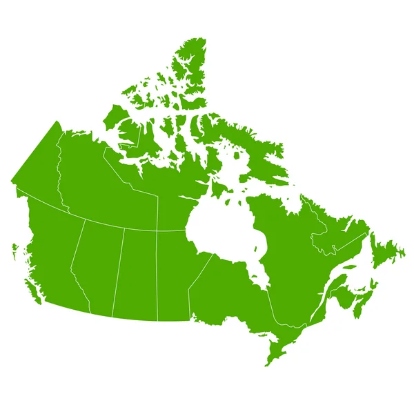 Иконка карты Канады — стоковый вектор