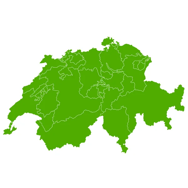 Schweiz Karte Ländersymbol — Stockvektor