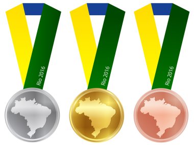 Brezilya madalya Olimpiyat simgesi