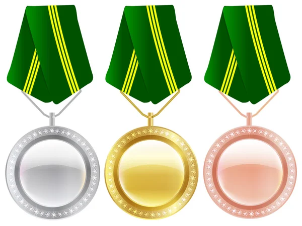 Brazilië medaille Olympische pictogram — Stockvector