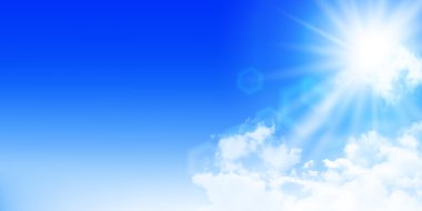 Gökyüzü yaz manzara arka plan