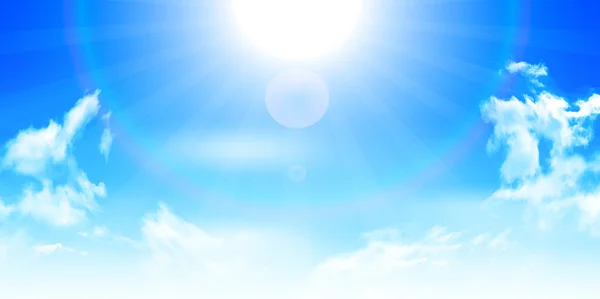 Небесний літній пейзажний фон — стоковий вектор