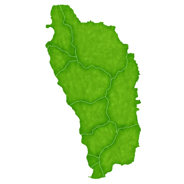 Dominica mapa País icono — Vector de stock