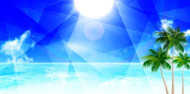 Deniz yaz manzara arka plan