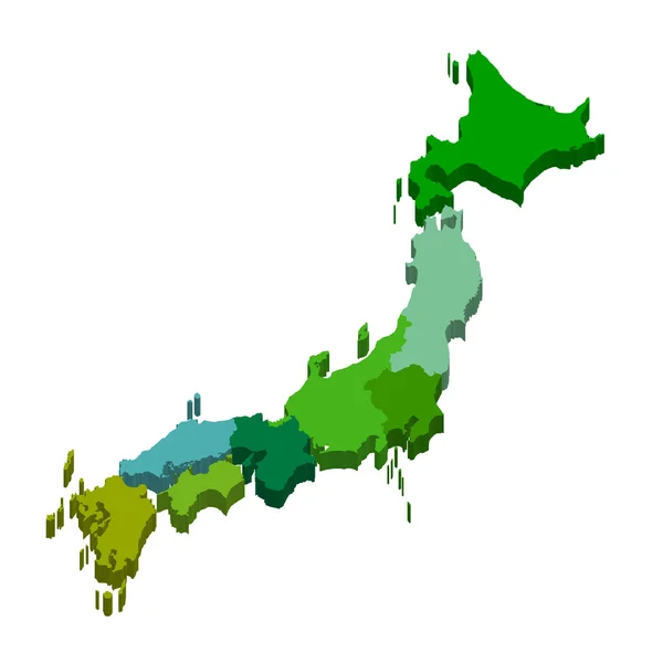 Mapa Japonsko země ikona — Stockový vektor