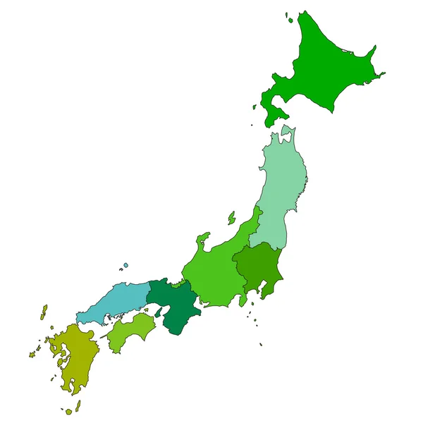 Carte géographique Japon country icon — Image vectorielle