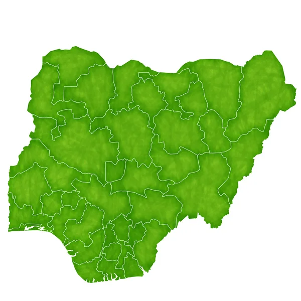 Nigeria Kaartpictogram land — Stockvector