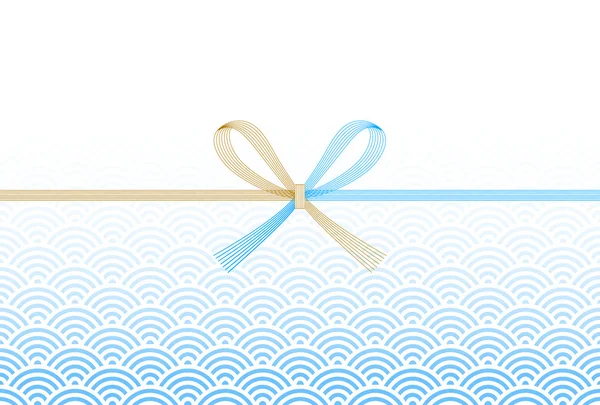 Noshi fond de vague de mer — Image vectorielle