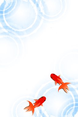 Japon balığı yaz sempati yaz arka plan