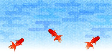 Japon balığı yaz arka plan su