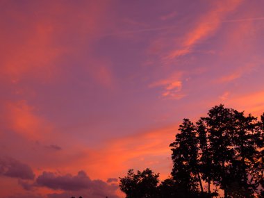 Gökyüzü günbatımı manzara arka plan