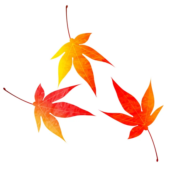 Musim gugur daun ikon maple musim gugur - Stok Vektor