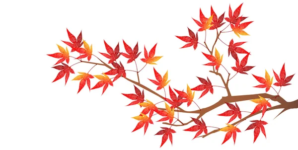 Осенью листья пейзажа — стоковый вектор