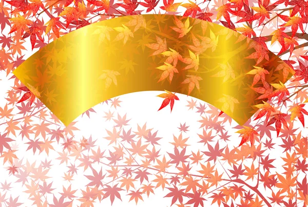 Autunno foglie autunno Acero sfondo — Vettoriale Stock