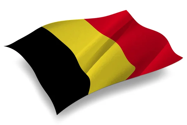 Bélgica icono de la bandera del país — Vector de stock