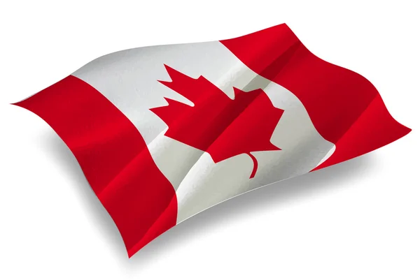 Canadá País bandeira ícone — Vetor de Stock