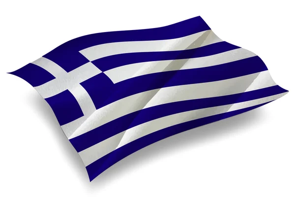 Ελλάδα χώρα εικονίδιο σημαίας — Διανυσματικό Αρχείο