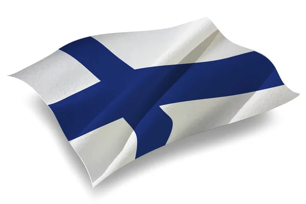 Finland Country flag icon — Stock Vector