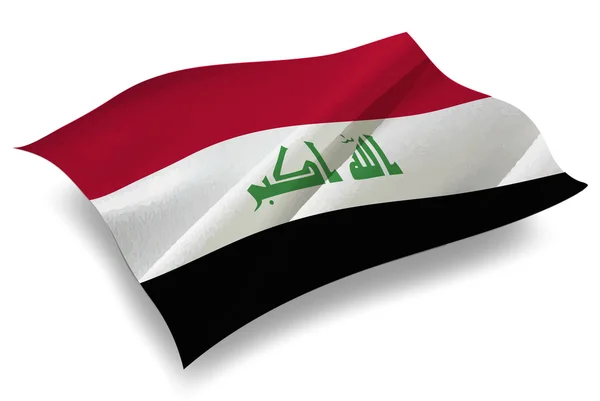 Irak ülke bayrak simgesi — Stok Vektör