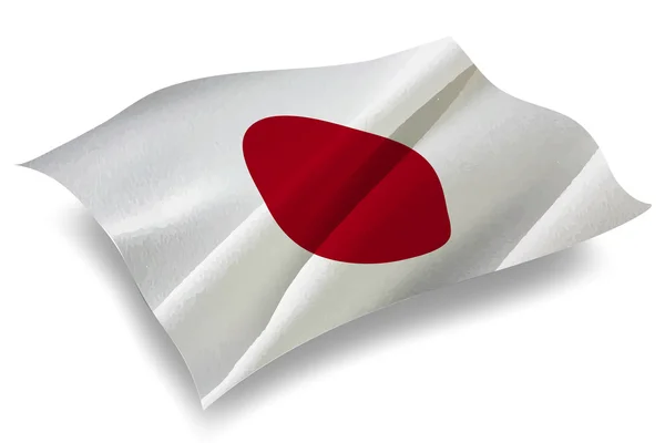 Giappone Paese bandiera icona — Vettoriale Stock