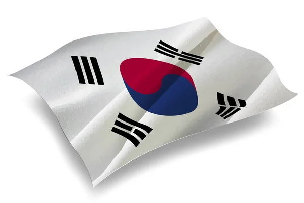 Koreanische Flagge — Stockvektor