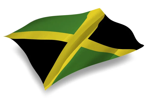 Jamaica País icono de la bandera — Vector de stock