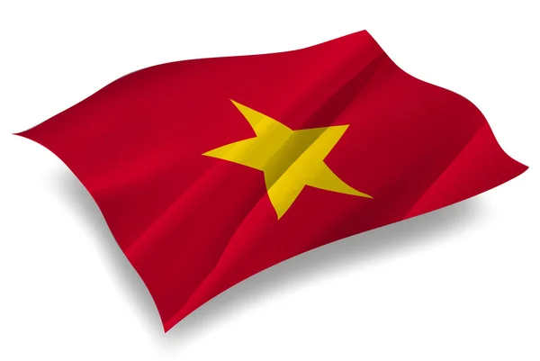 Ikona příznaku země Vietnam — Stockový vektor