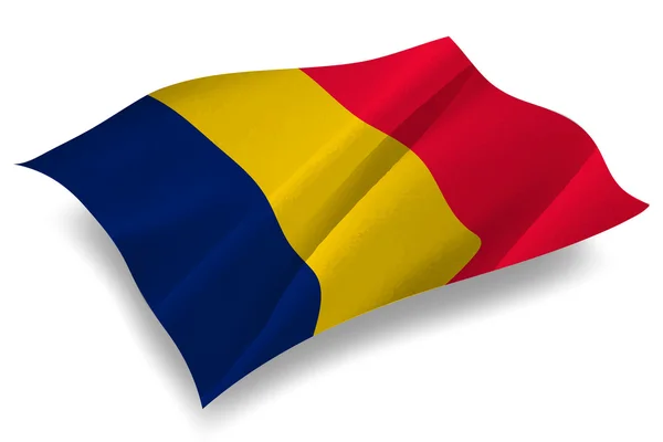 乍得国家国旗图标 — 图库矢量图片