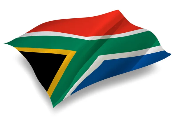 Het pictogram van de vlag van Zuid-Afrika-land — Stockvector
