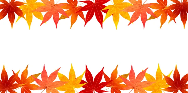 Feuilles d'automne chute fond de feuille — Image vectorielle
