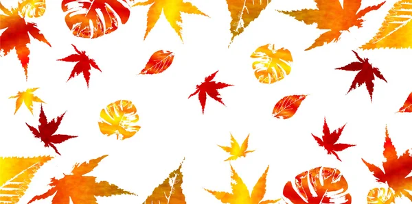 Осіннє листя опадає листя фону — стоковий вектор