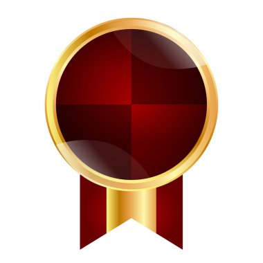 Madalya çerçeve kurdele simgesi