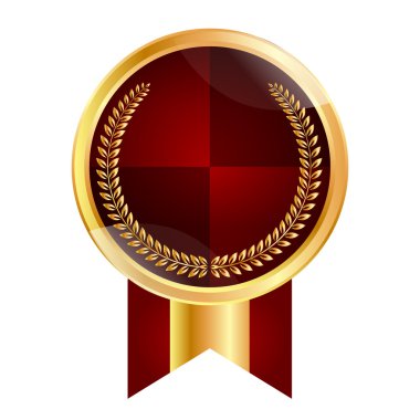 Madalya çerçeve kurdele simgesi