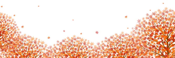 Outono folhas outono paisagem fundo — Vetor de Stock