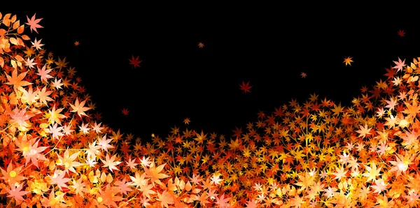 Otoño hojas otoño paisaje fondo — Vector de stock