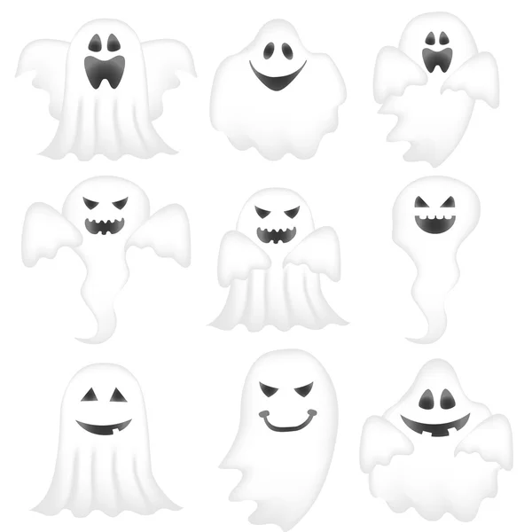 Halloween assombrado ícone fantasma —  Vetores de Stock