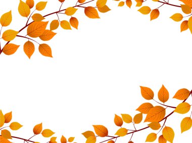 Sonbahar, sonbahar manzarası arka planından ayrılıyor