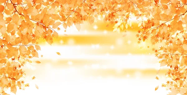 Otoño hojas otoño paisaje fondo — Vector de stock