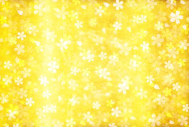 Altın kağıt kiraz arka plan