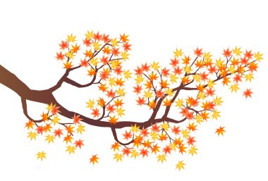 Sonbahar, sonbahar manzarası arka planından ayrılıyor