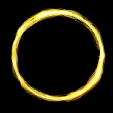  Altın Çerçeve daire simgesi