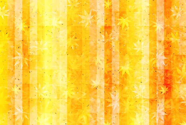 Φθινοπωρινά φύλλα φθινοπώρου ιαπωνικό χαρτί υπόβαθρο — Διανυσματικό Αρχείο