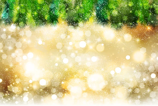 Kerst sneeuw fir tree achtergrond — Stockvector