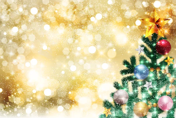 Christmas snow fir tree background — Stock Vector