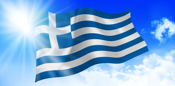 Фон национального флага Греции — стоковый вектор