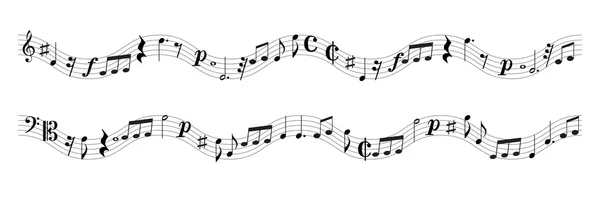 Remarque musique fond de musique — Image vectorielle